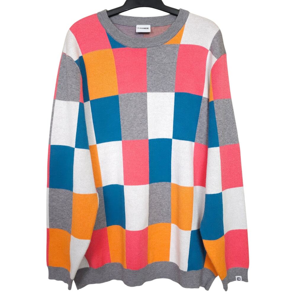 Cashmere Sound Antonio Scala Color Block Checkere… - image 1